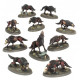 Warhammer Age of Sigmar : Soulblight Gravelords - Dire wolves